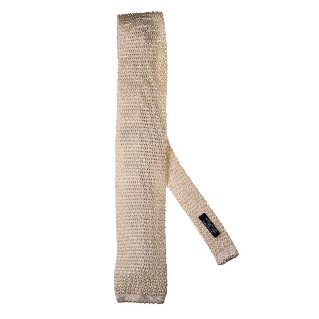 Cravatta tricot Buccia d'Arancia