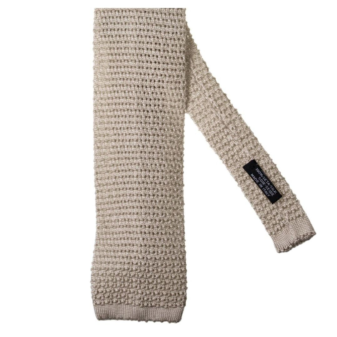 Cravatta tricot Buccia d'Arancia