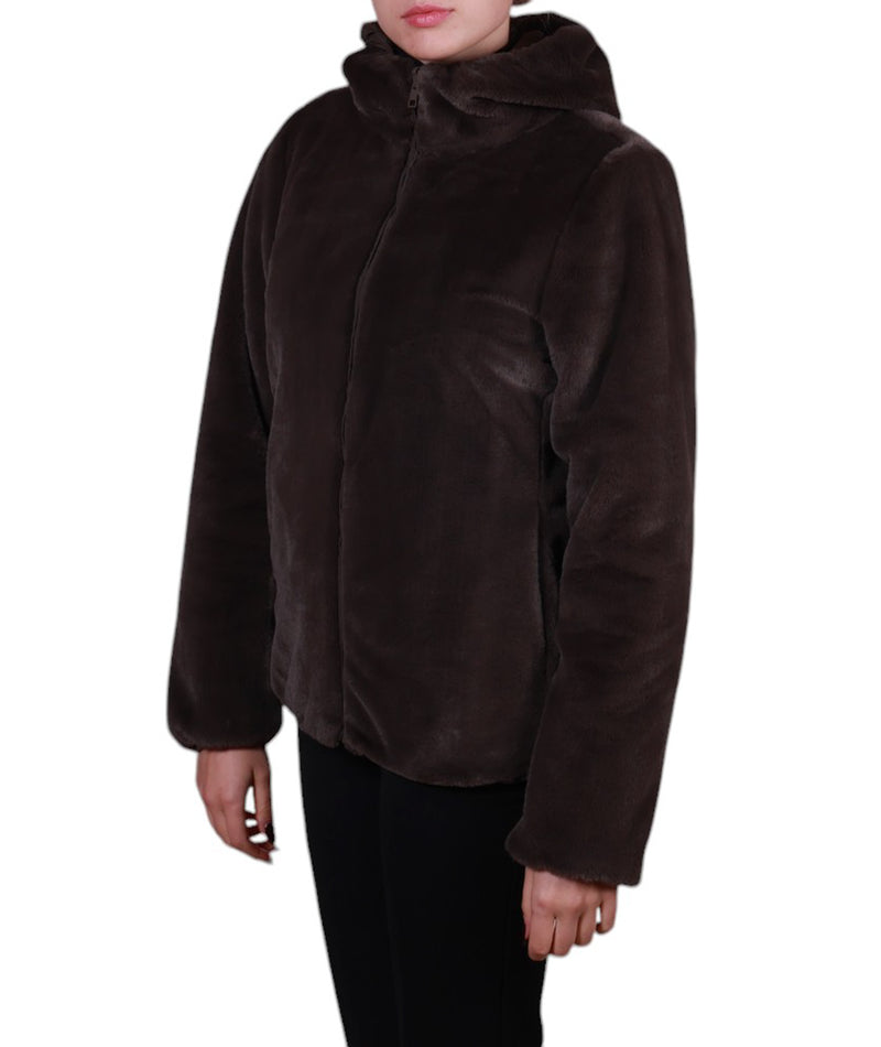 Giubbotto Pelliccia Reversibile Donna