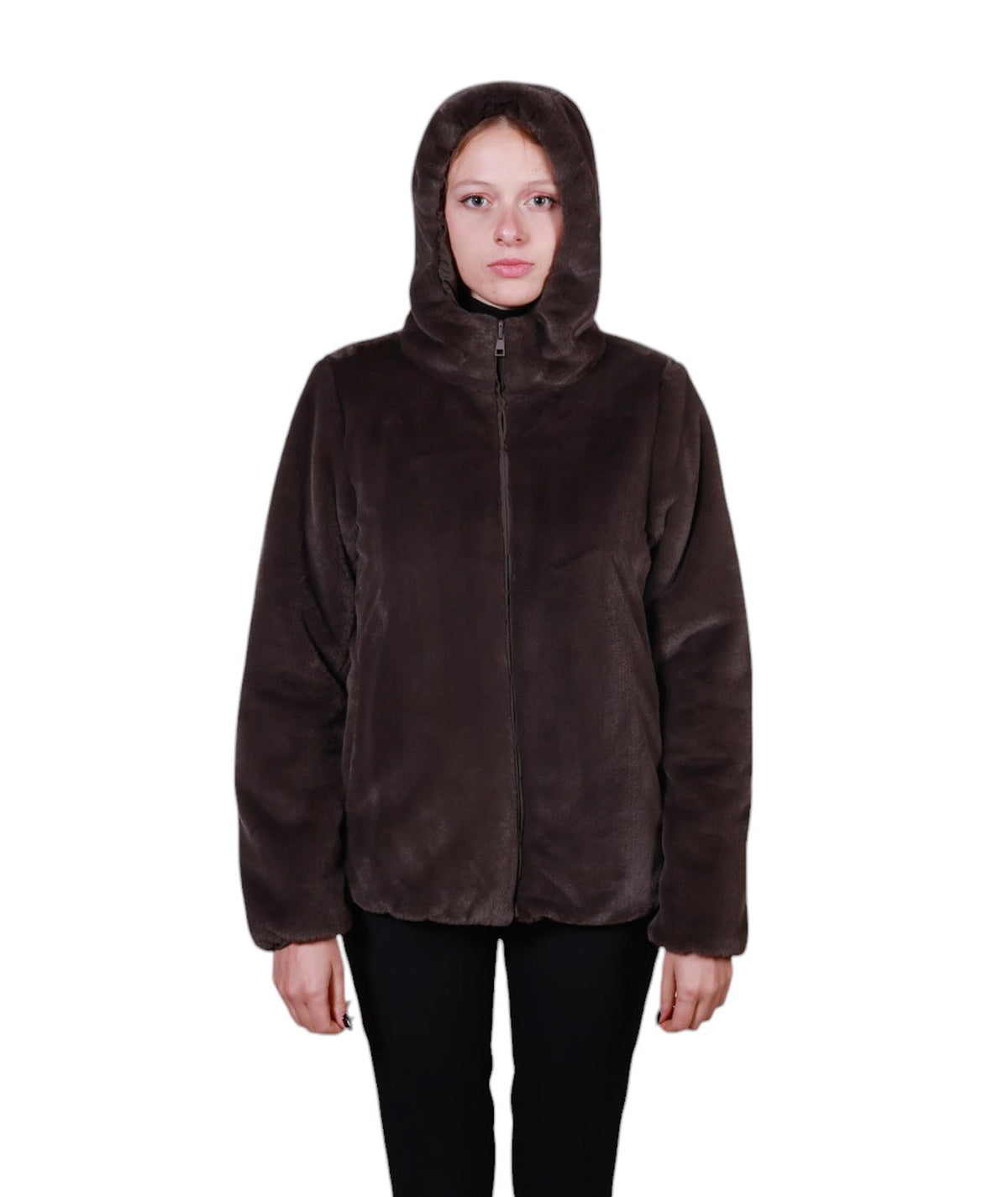 Giubbotto Pelliccia Reversibile Donna