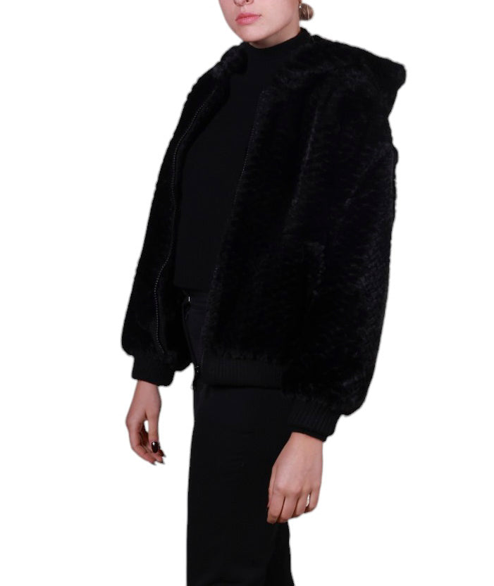 Giubbotto Pelliccia Reversibile Donna