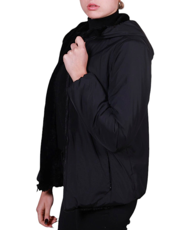 Giubbotto Pelliccia Reversibile Donna