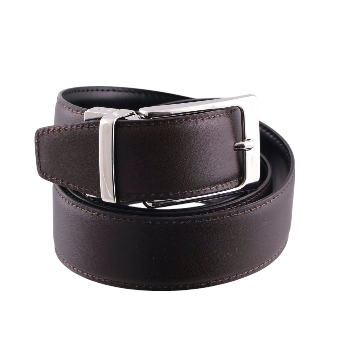 Cintura Artigianale Reversibile Uomo Double Face in Vera Pelle di Vitello