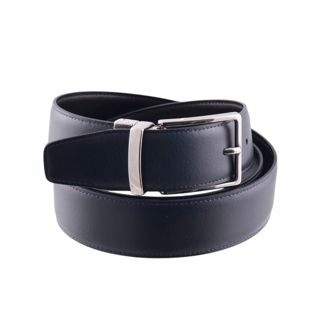 Cintura Artigianale Reversibile Uomo Double Face in Vera Pelle di Vitello