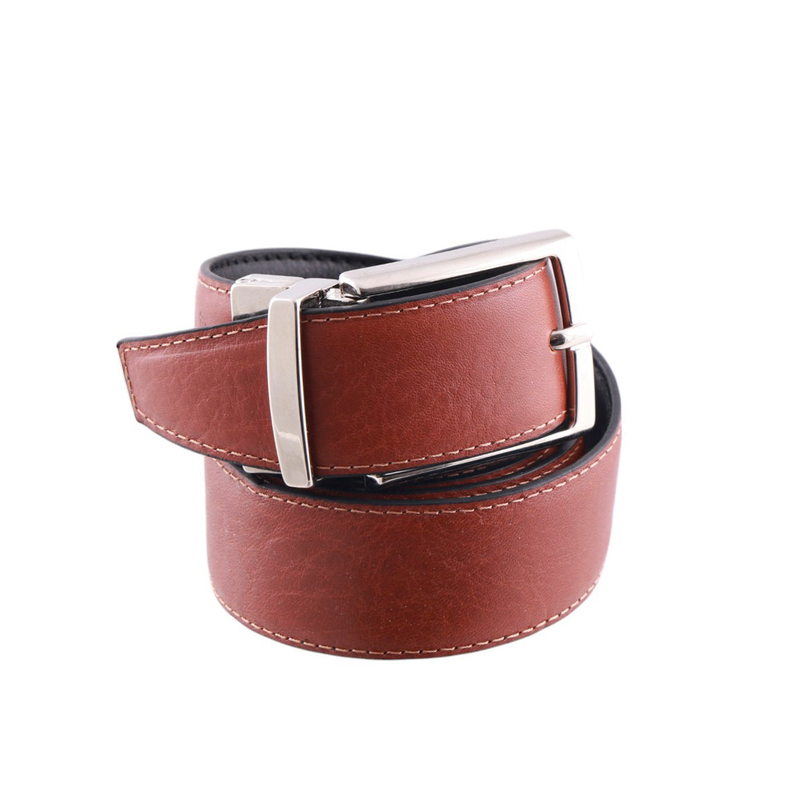 Cintura Artigianale Reversibile Uomo Double Face in Vera Pelle di Vitello