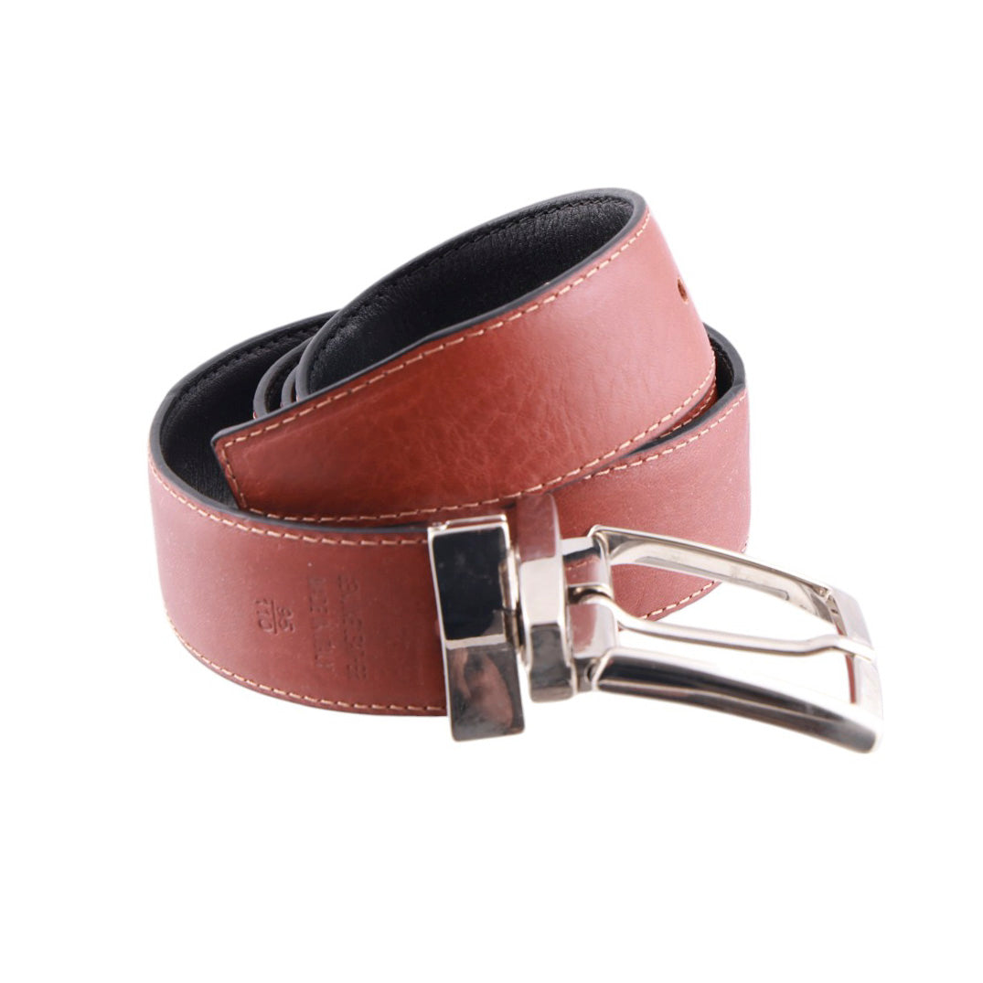 Cintura Artigianale Reversibile Uomo Double Face in Vera Pelle di Vitello