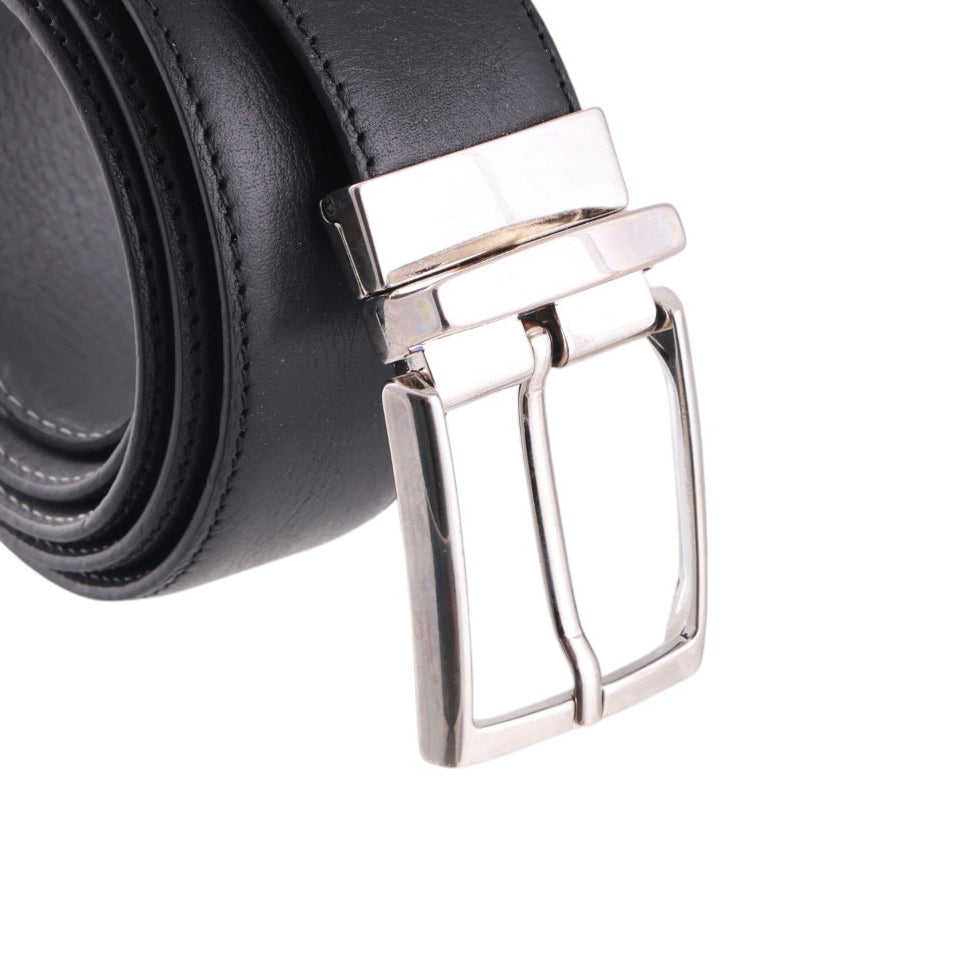 Cintura Artigianale Reversibile Uomo Double Face in Vera Pelle di Vitello