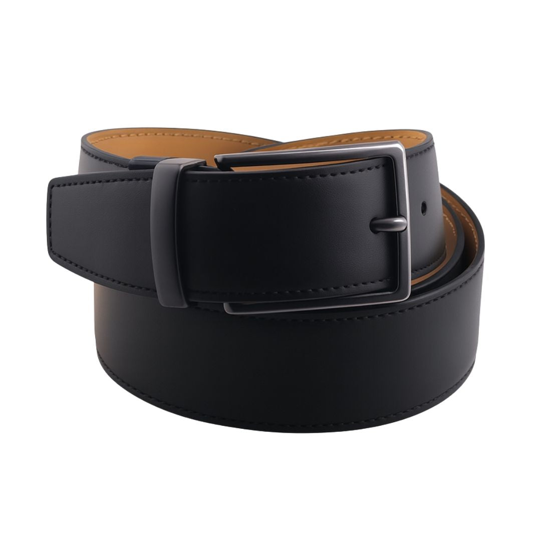 Cintura pelle duoble face rifinita a mano