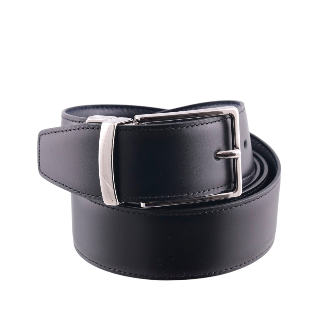 Cintura pelle duoble face rifinita a mano