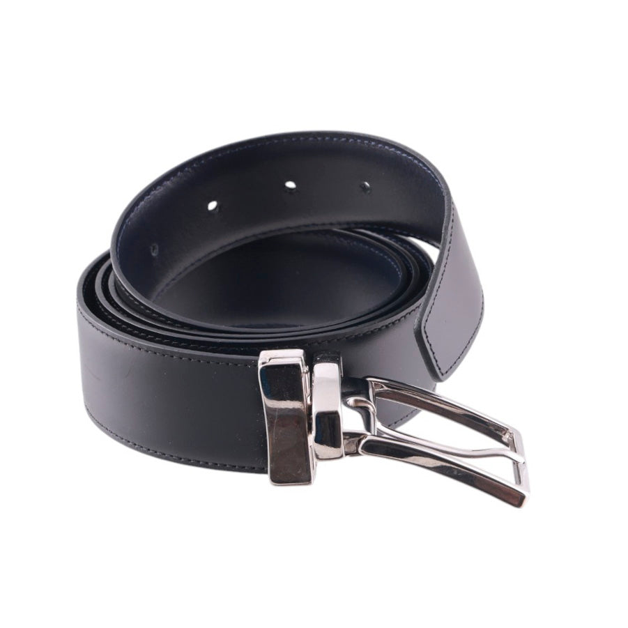 Cintura pelle duoble face rifinita a mano