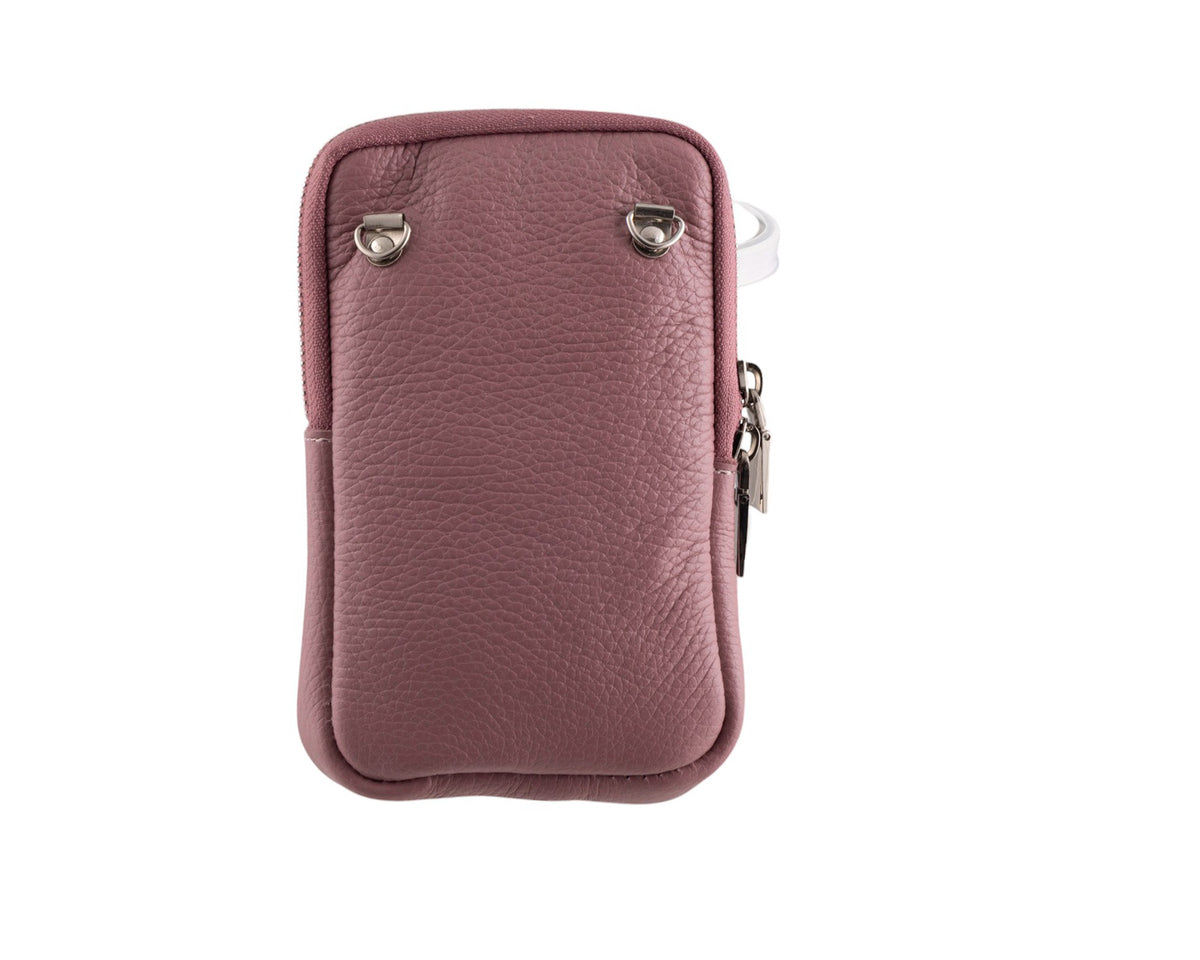 Borsa Portacellulare Donna a Tracolla in Pelle
