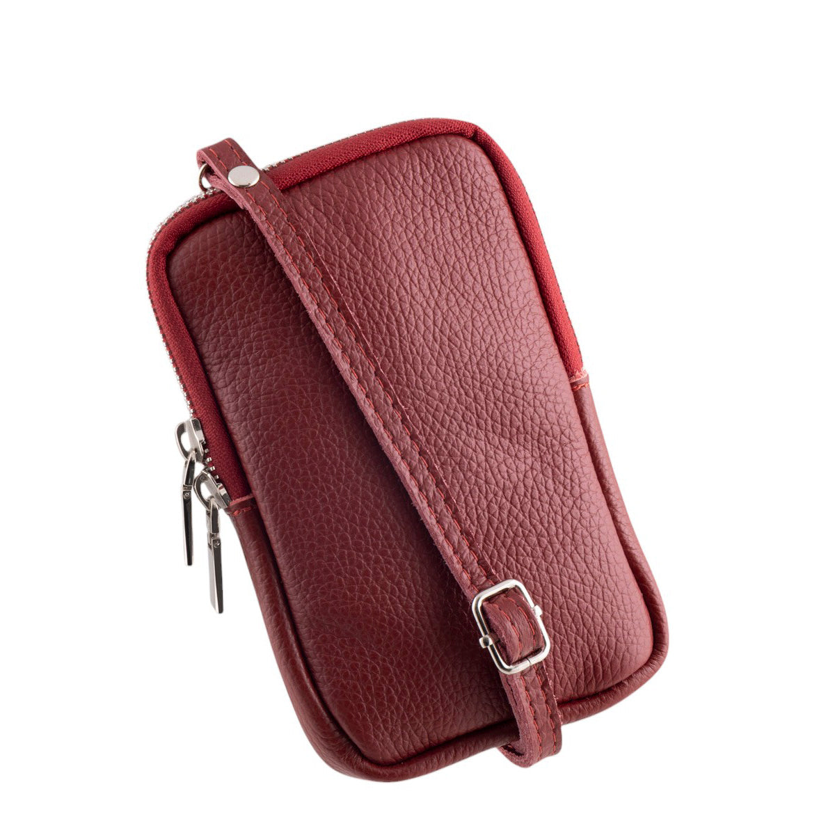 Borsa Portacellulare Donna a Tracolla in Pelle