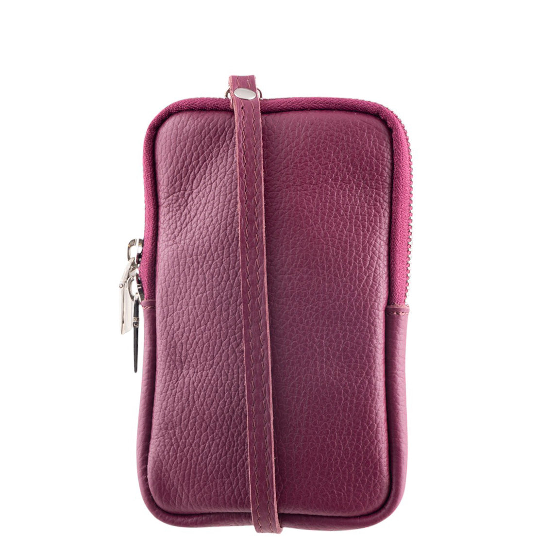 Borsa Portacellulare Donna a Tracolla in Pelle