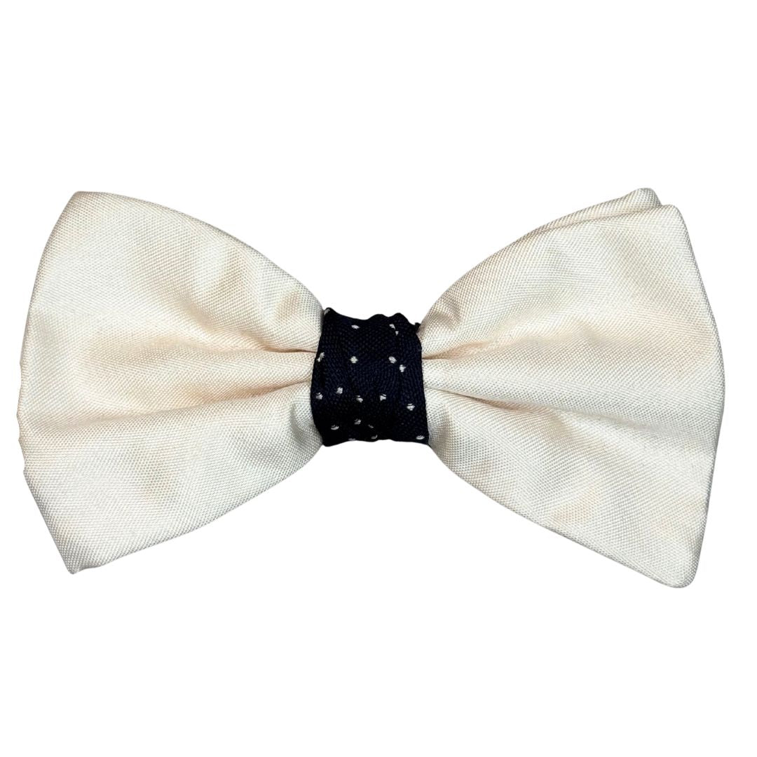 Papillon Cravattino in Seta con nodo a contrasto