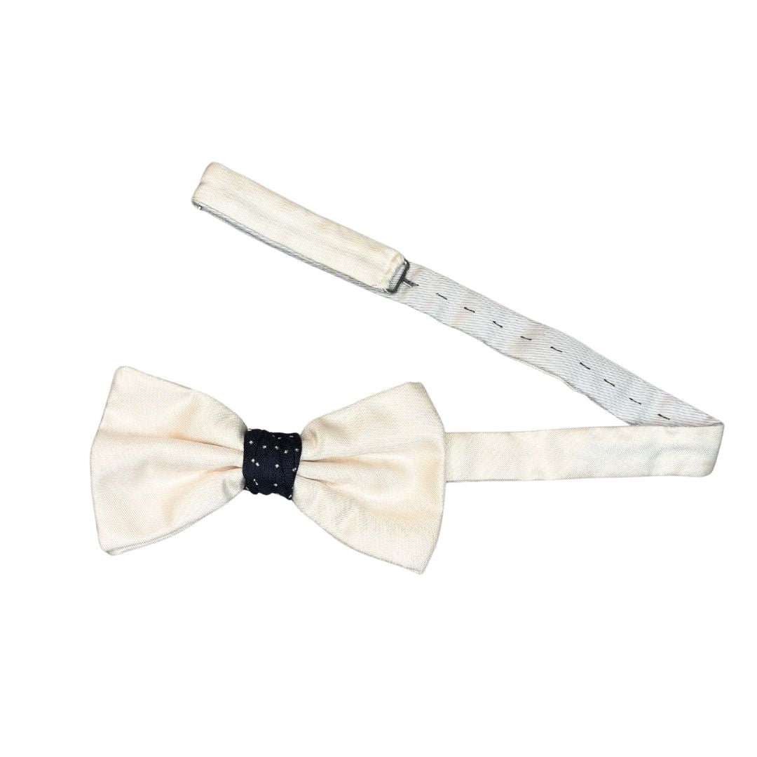 Papillon Cravattino in Seta con nodo a contrasto