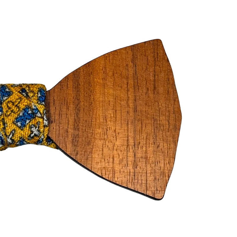 Papillon Annodato in Legno - Nodo in Lana Made in Italy