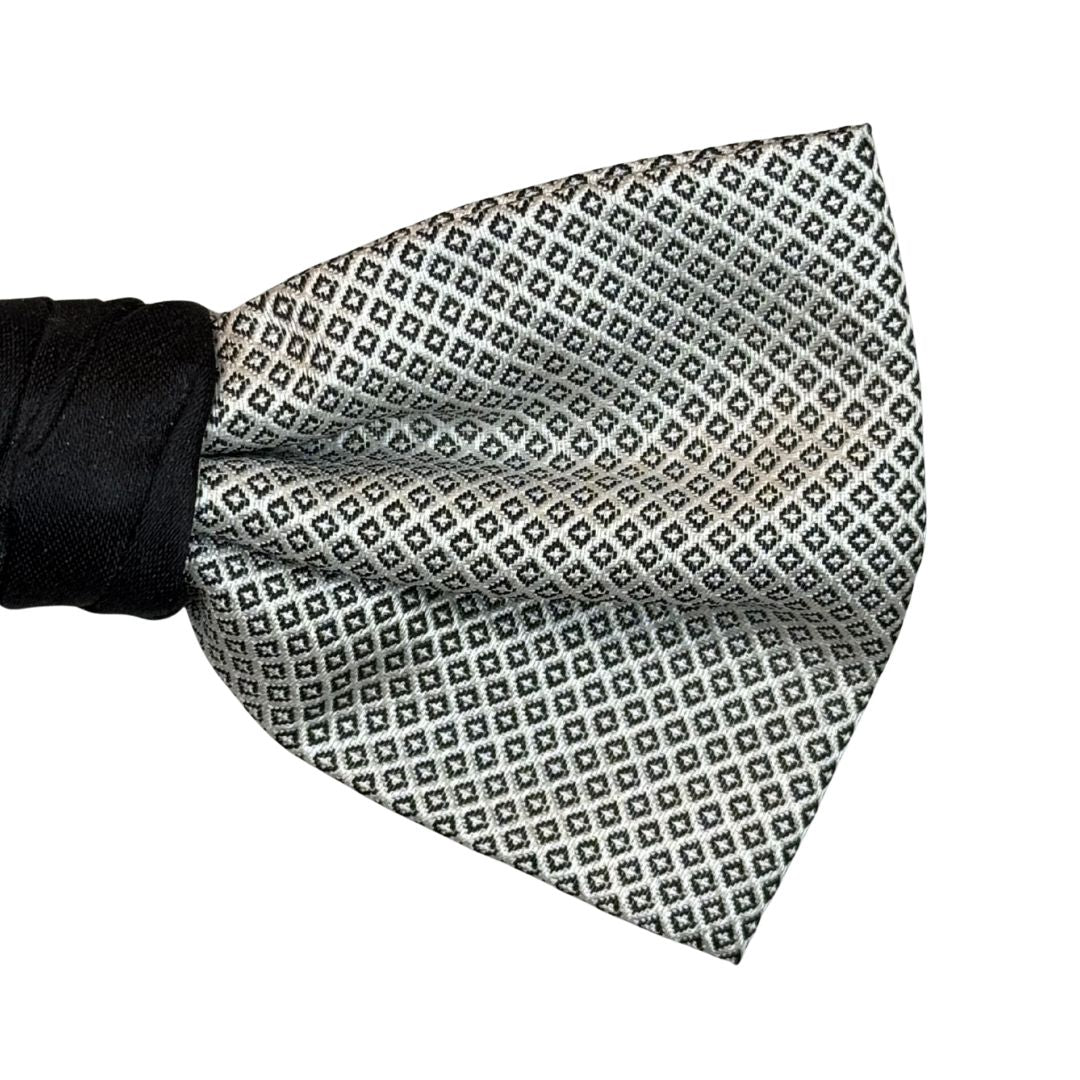 Papillon- Annodato-regolabile-Cerimonia-Bicolore-in Pura Seta-