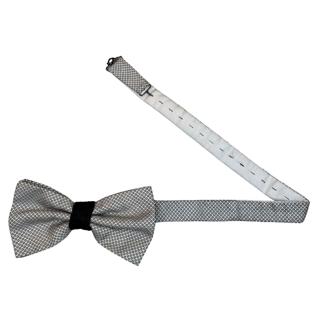 Papillon- Annodato-regolabile-Cerimonia-Bicolore-in Pura Seta-