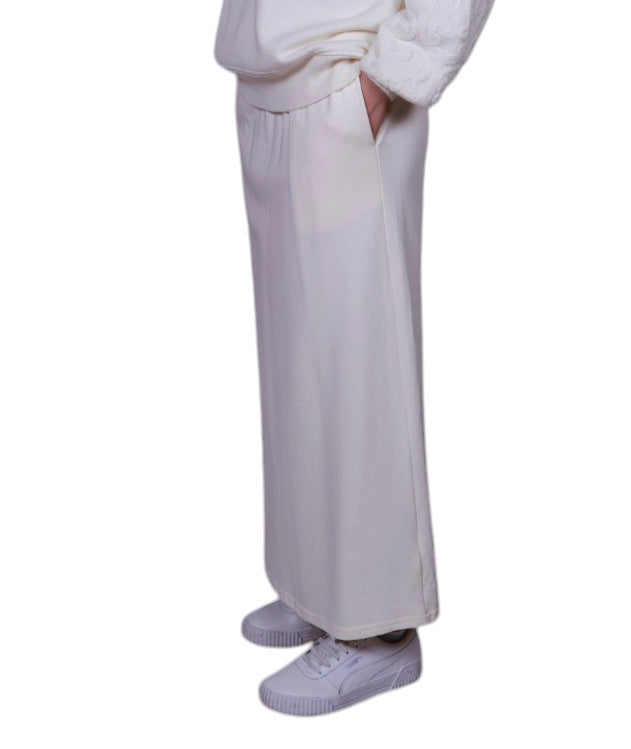 Gonna tuta in cotone con elastico in vita