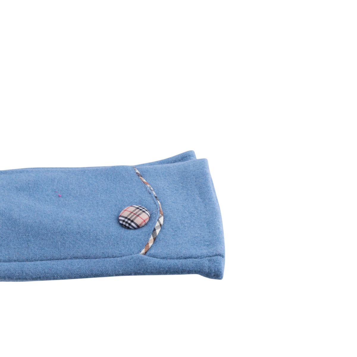 Guanti Touch con Bottoncino profilato misto Lana