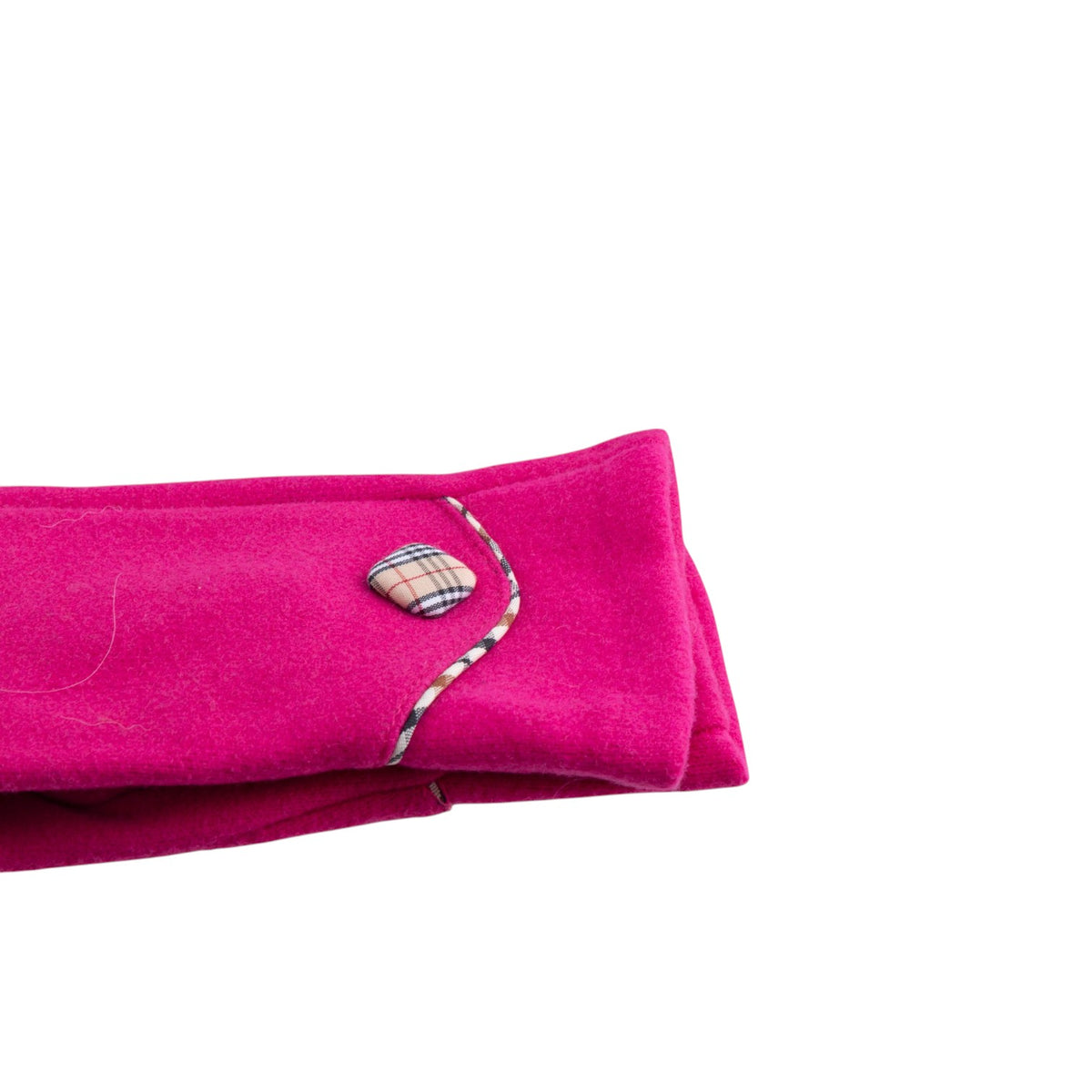 Guanti Touch con Bottoncino profilato misto Lana