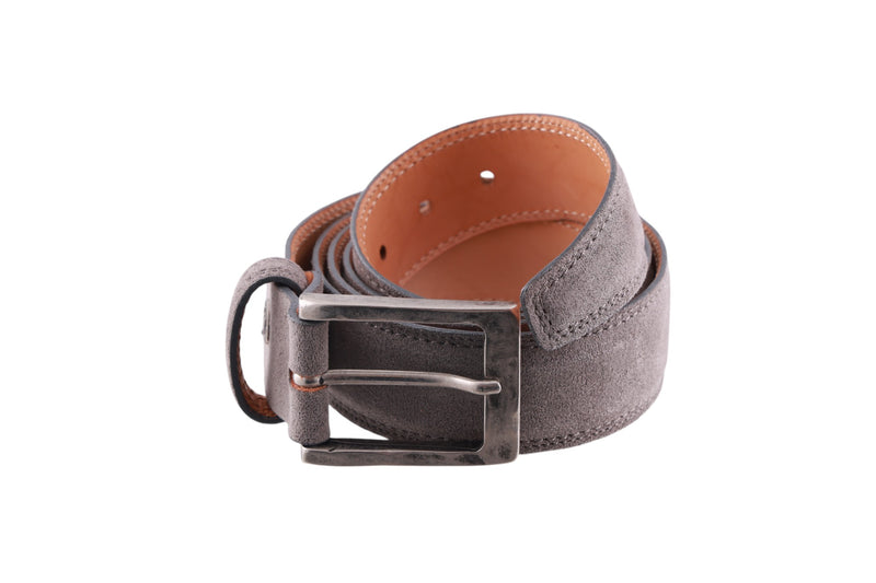 Cintura alcantara cuoio grigio Paolo Da Ponte