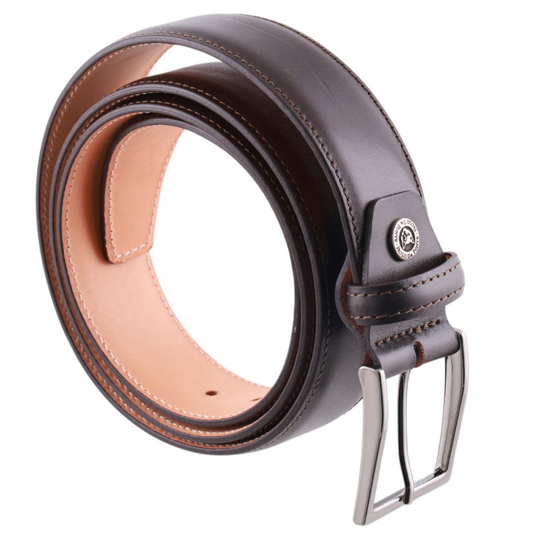 Cintura in pelle liscia