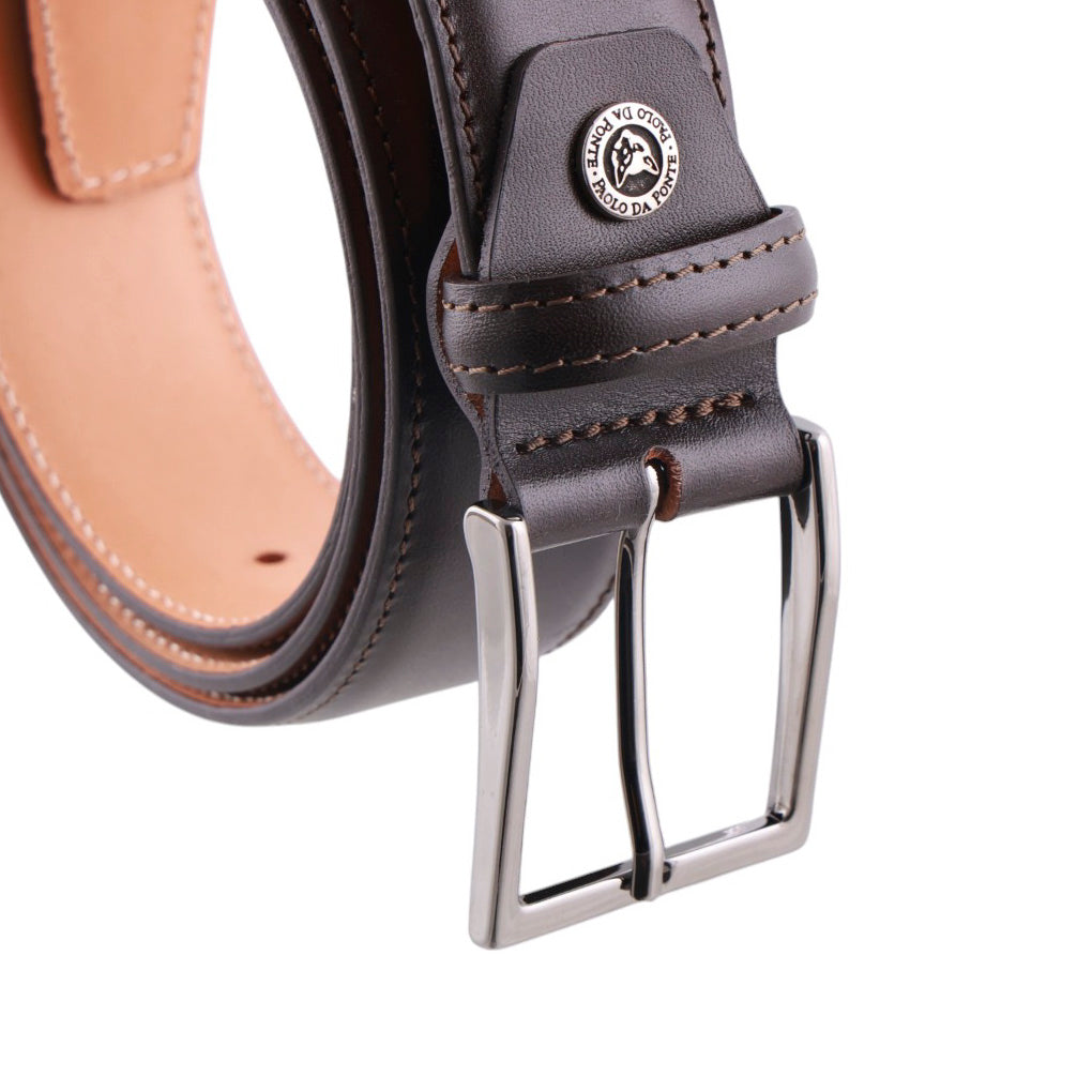 Cintura in pelle liscia