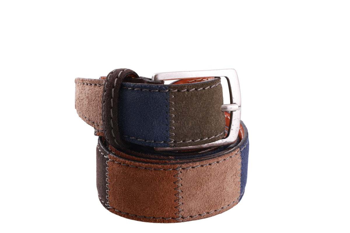 Cintura Uomo in Pelle di Vitello e pelle scamosciat