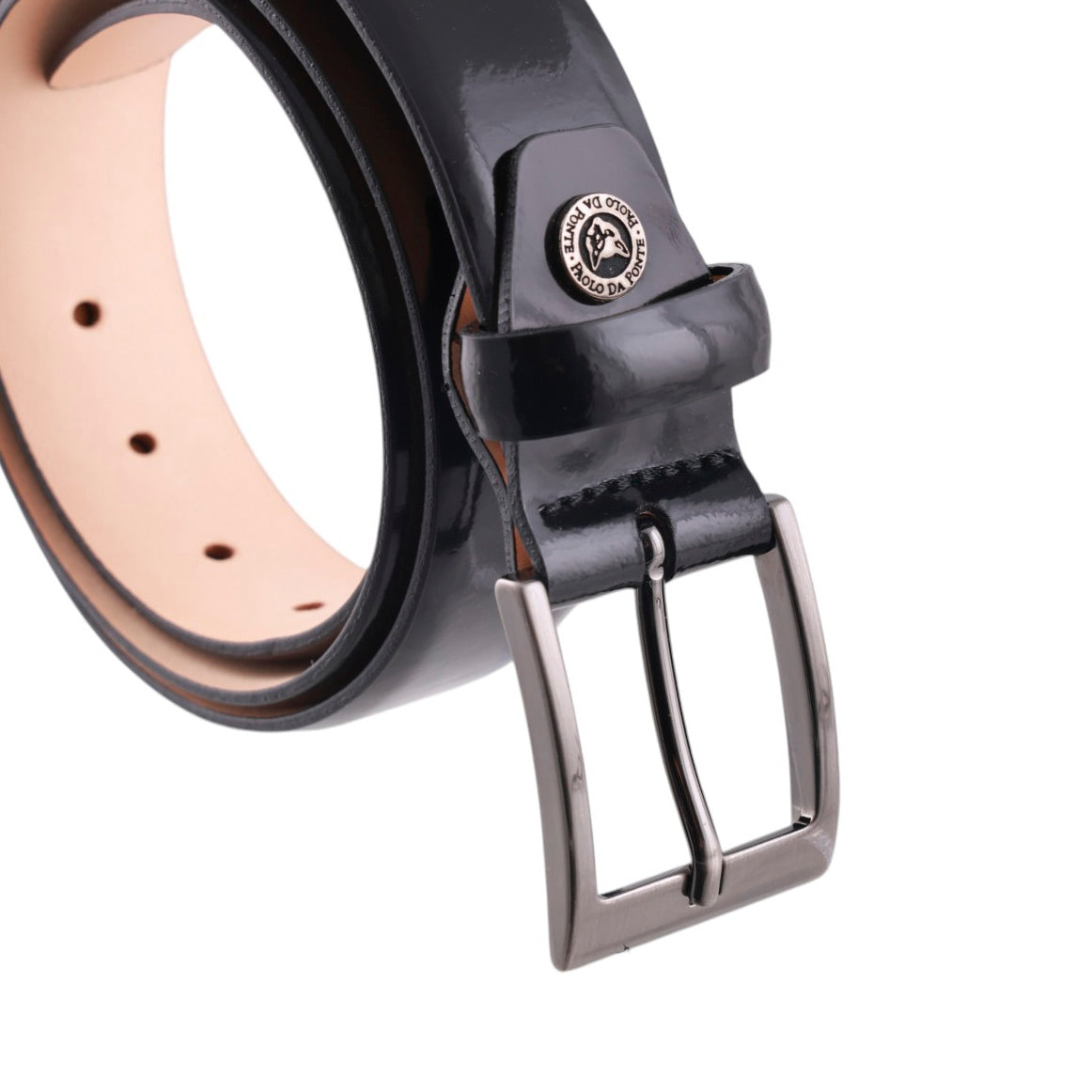Cintura Uomo pelle stretta lucida Paolo Da Ponte