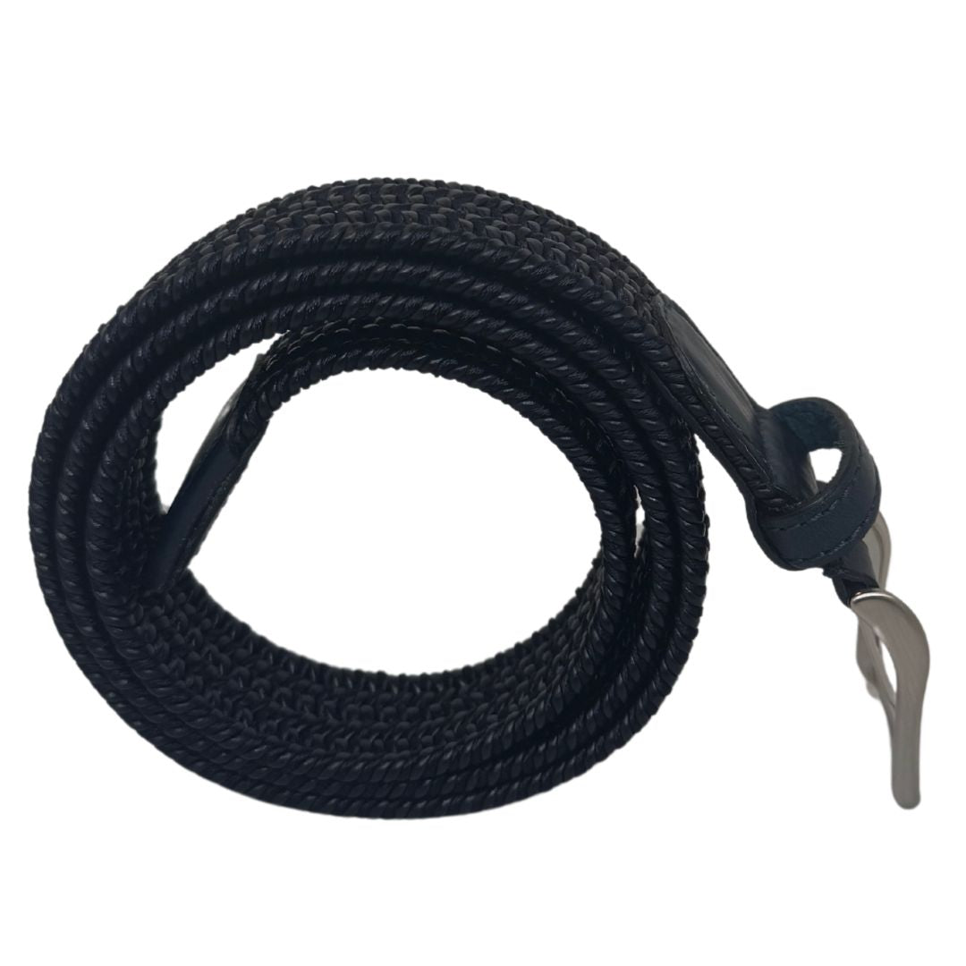 Cintura Intreccio con finiture in pelle made in italy