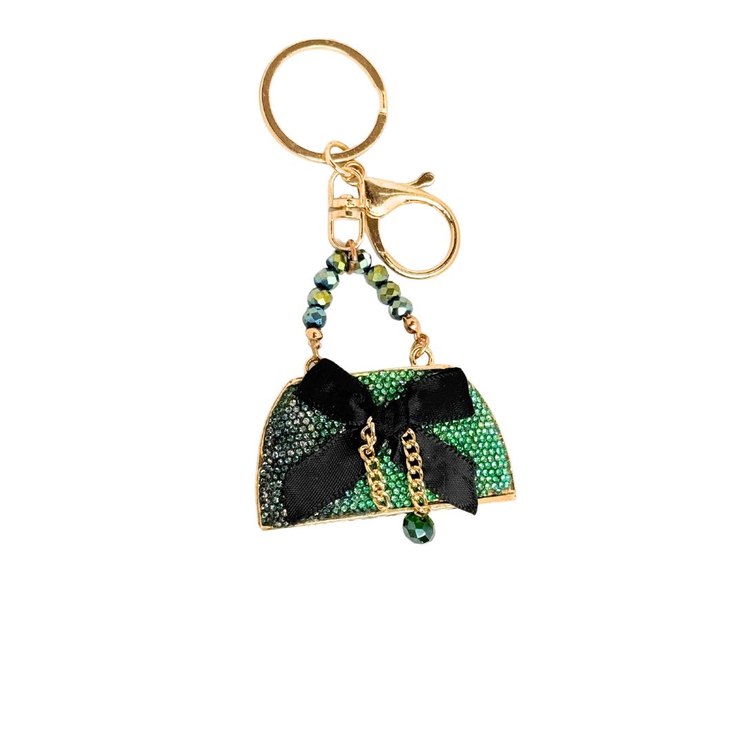 Portachiavi borsina con brillantini