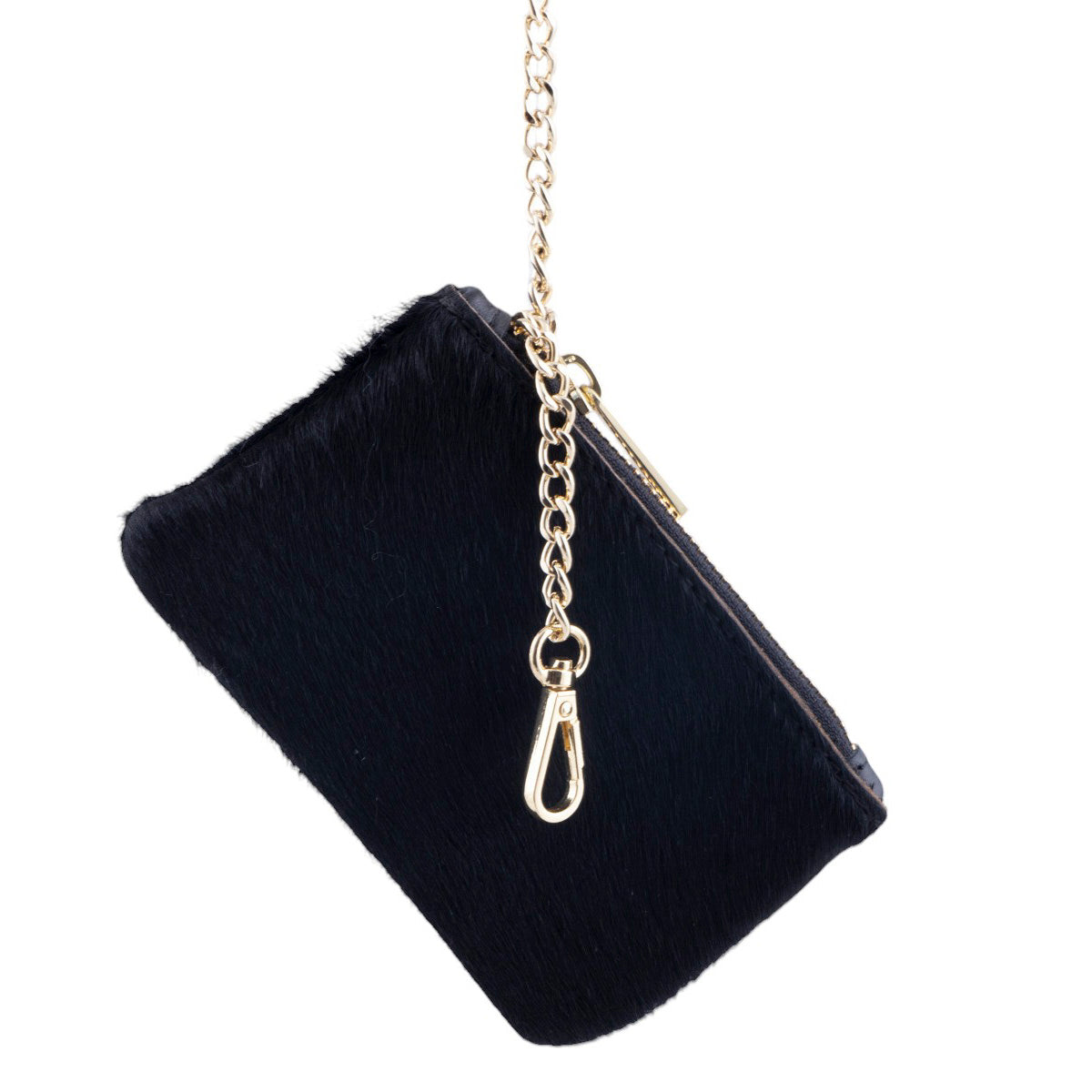 Portachiavi Portamonete in Pelle e Cavallino