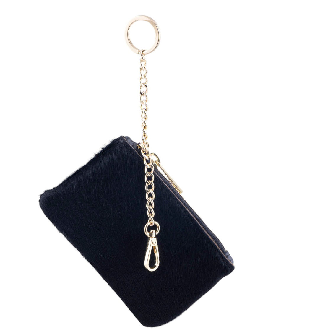 Portachiavi Portamonete in Pelle e Cavallino