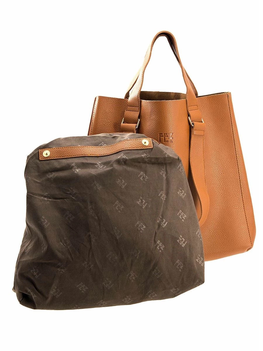 Borsa Shopper Maxi FEZ-Donna-Ecopelle-Pochette Interna