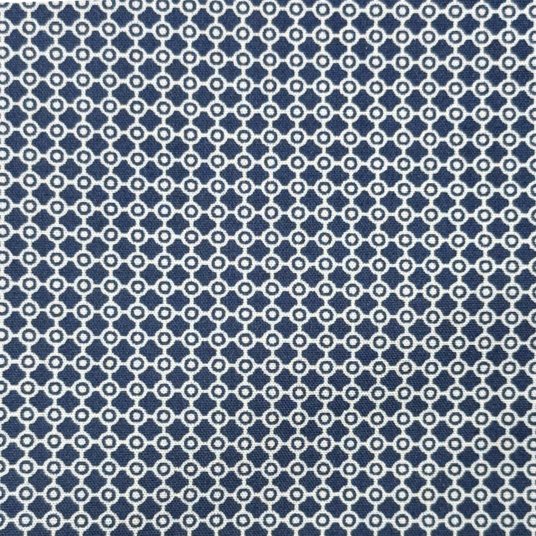 Camicia uomo classica in popeline fantasia fiorellini e cerchi