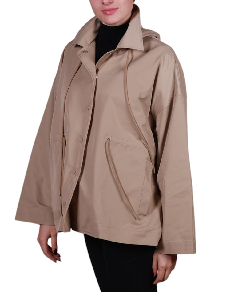 Giacca con cappuccio e coulisse