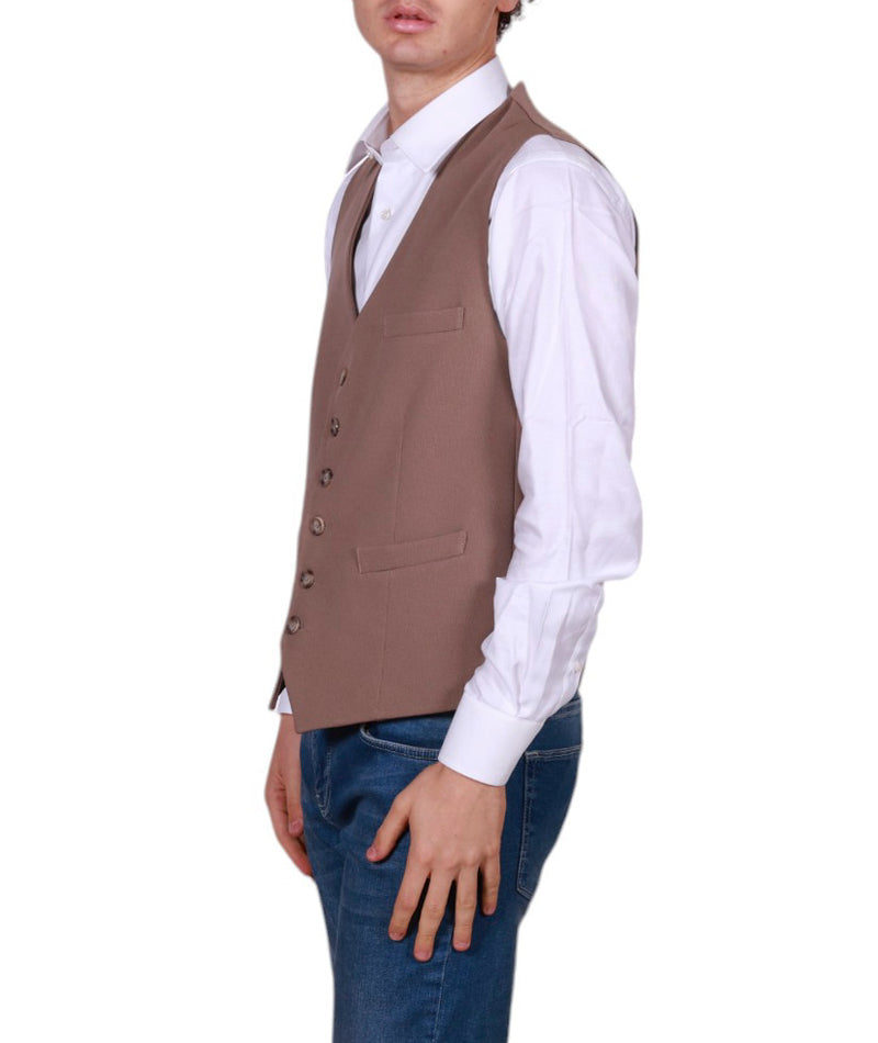 Di Lorenzo Sartoria Italiana gilet uomo sartoriale oxford