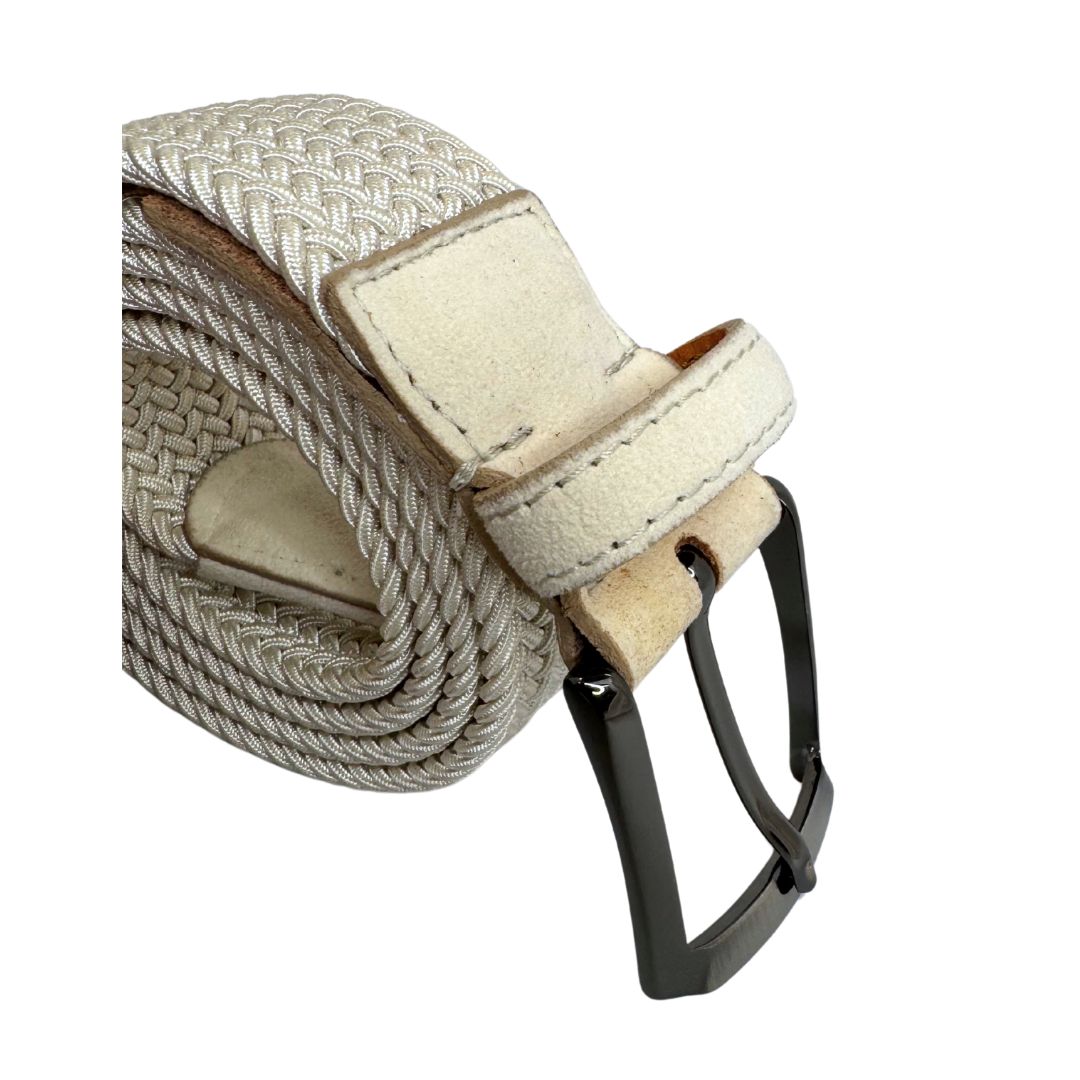 Cintura Paolo Da Ponte Elasticizzata Contrasti Camoscio