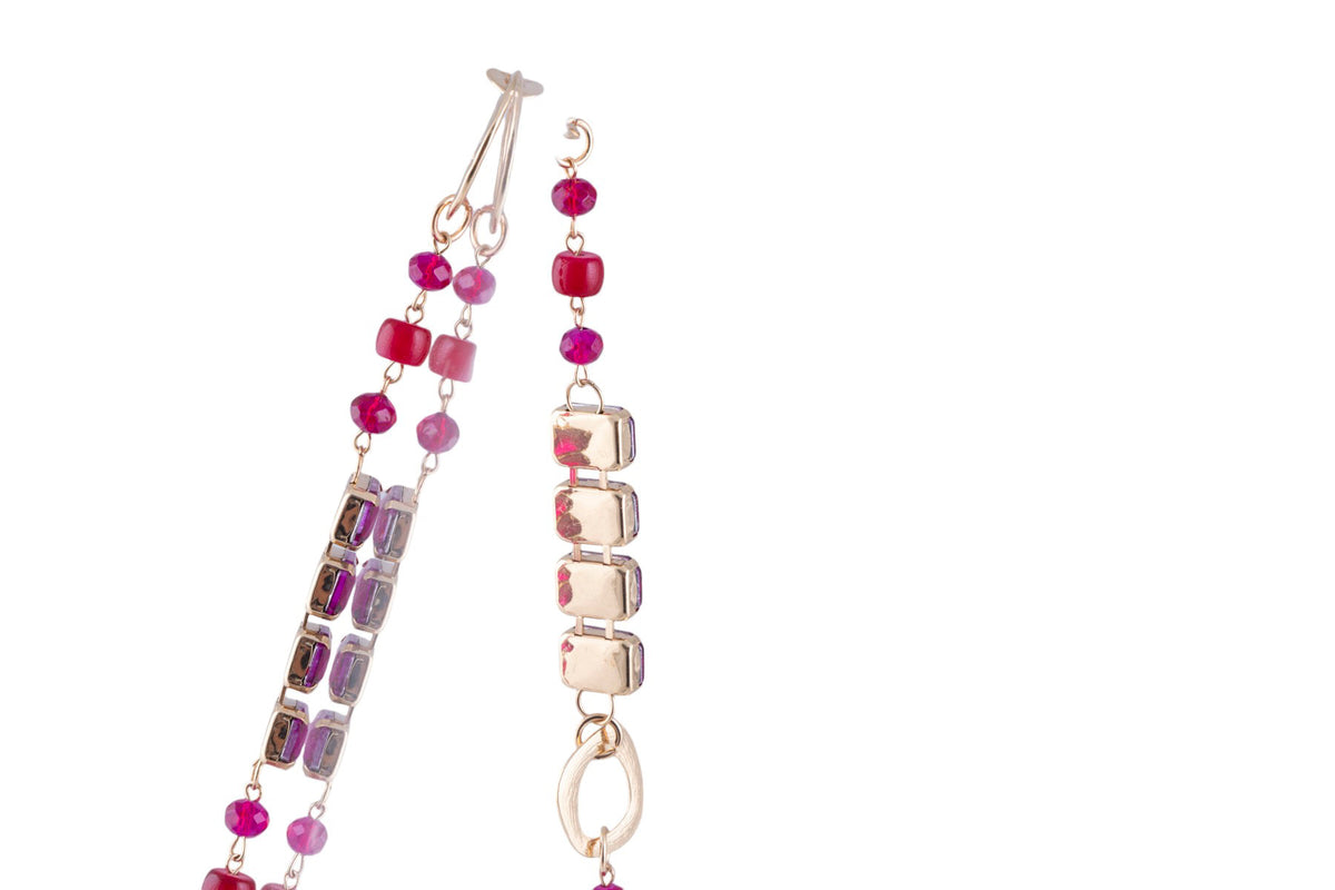 Moronero collana fucsia