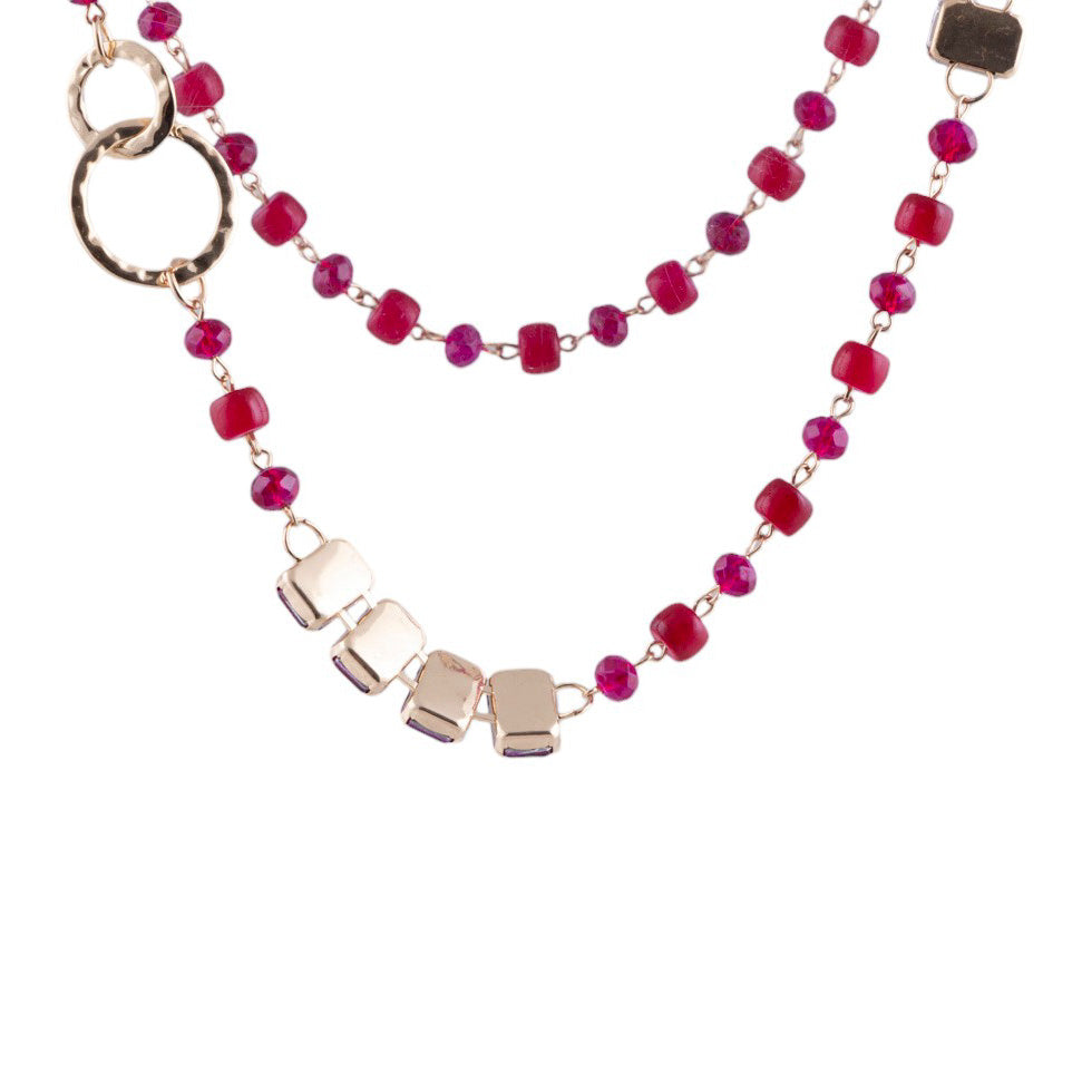 Moronero collana fucsia