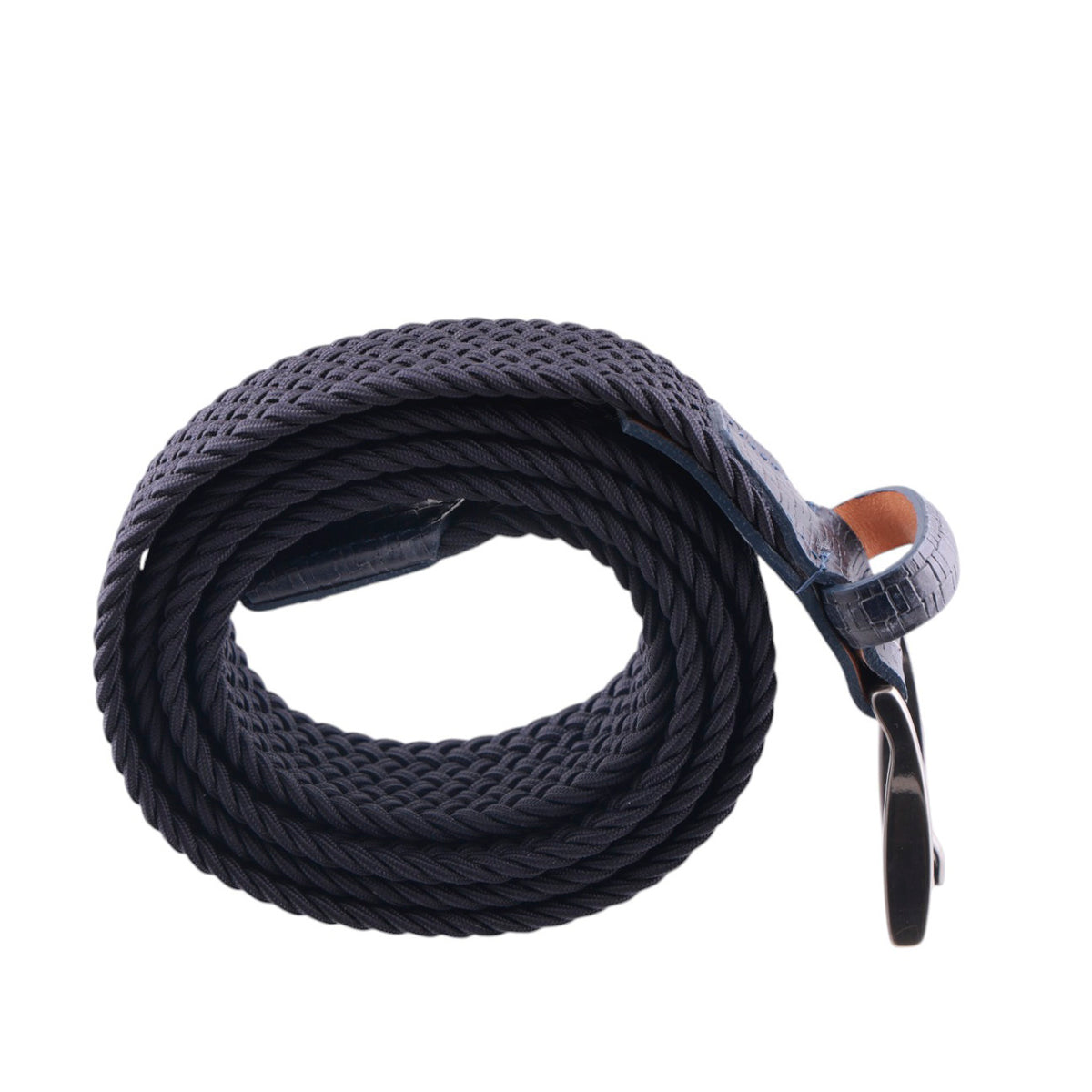 Cintura Intrecciata Elasticizza Contrasti Pelle -Made in Italy
