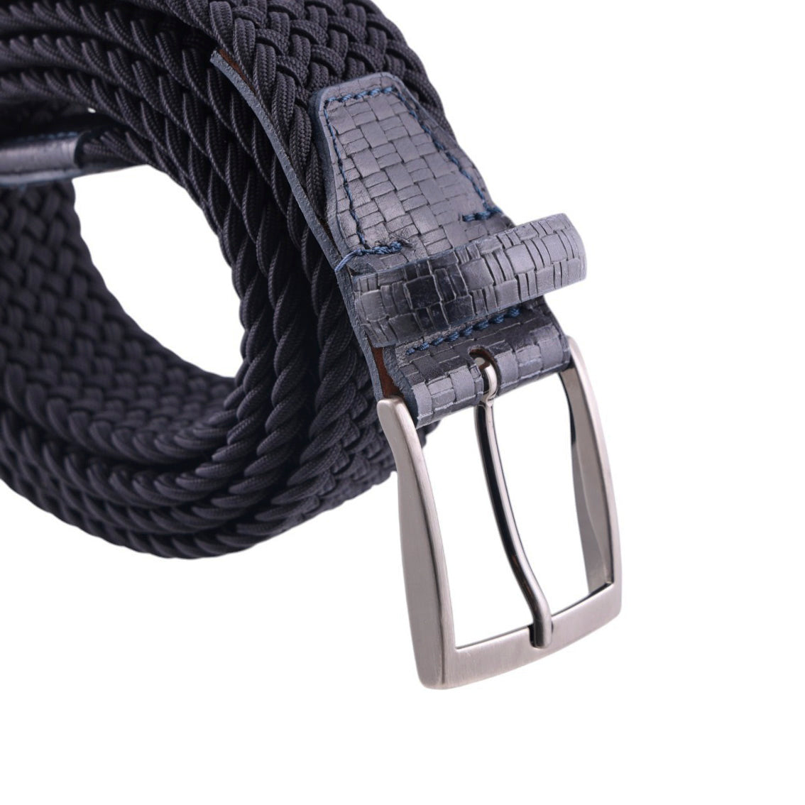 Cintura Intrecciata Elasticizza Contrasti Pelle -Made in Italy