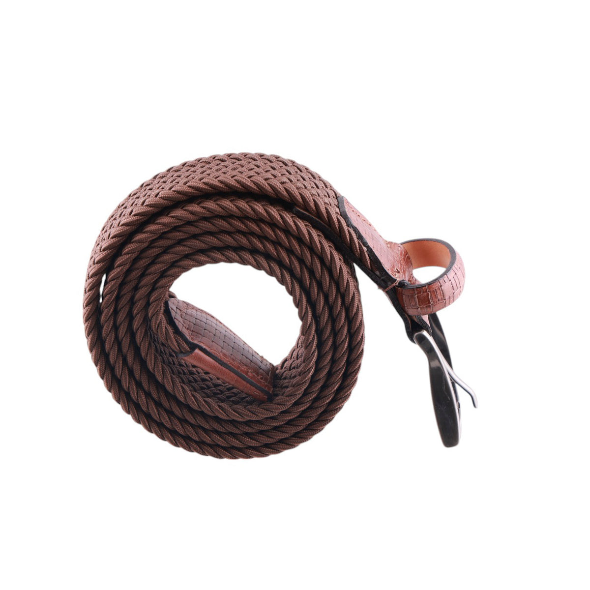 Cintura Intrecciata Elasticizza Contrasti Pelle -Made in Italy