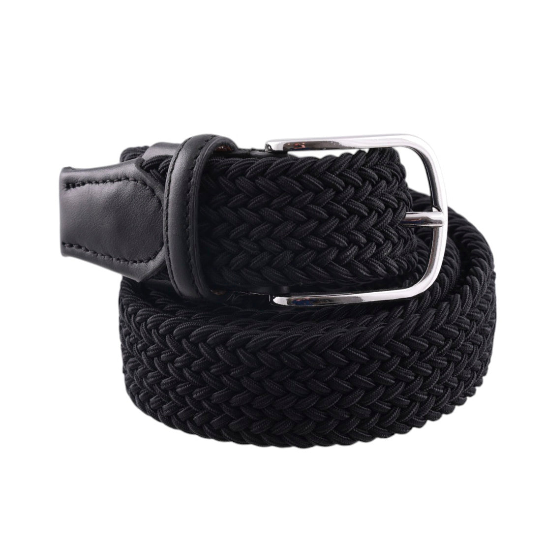 Cintura intrecciata elastica viscosa rifinita a mano Made in Italy Centopercento