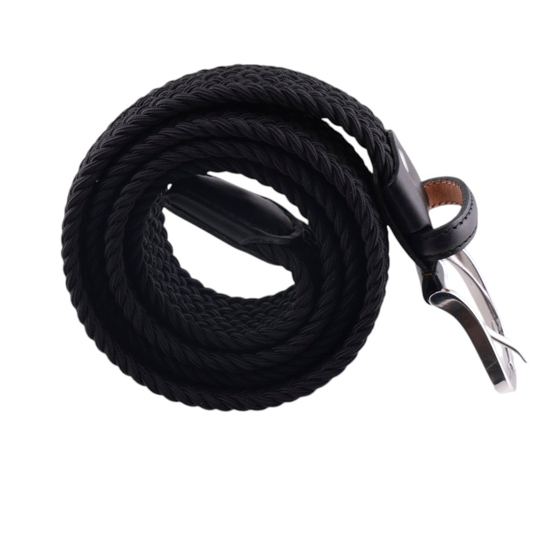 Cintura intrecciata elastica viscosa rifinita a mano Made in Italy Centopercento