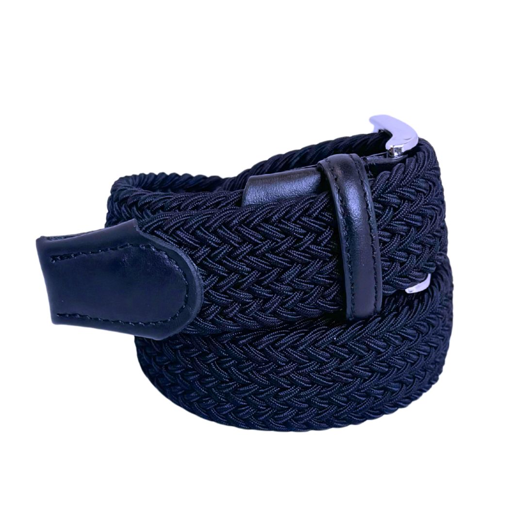 Cintura intrecciata elastica viscosa rifinita a mano Made in Italy Centopercento