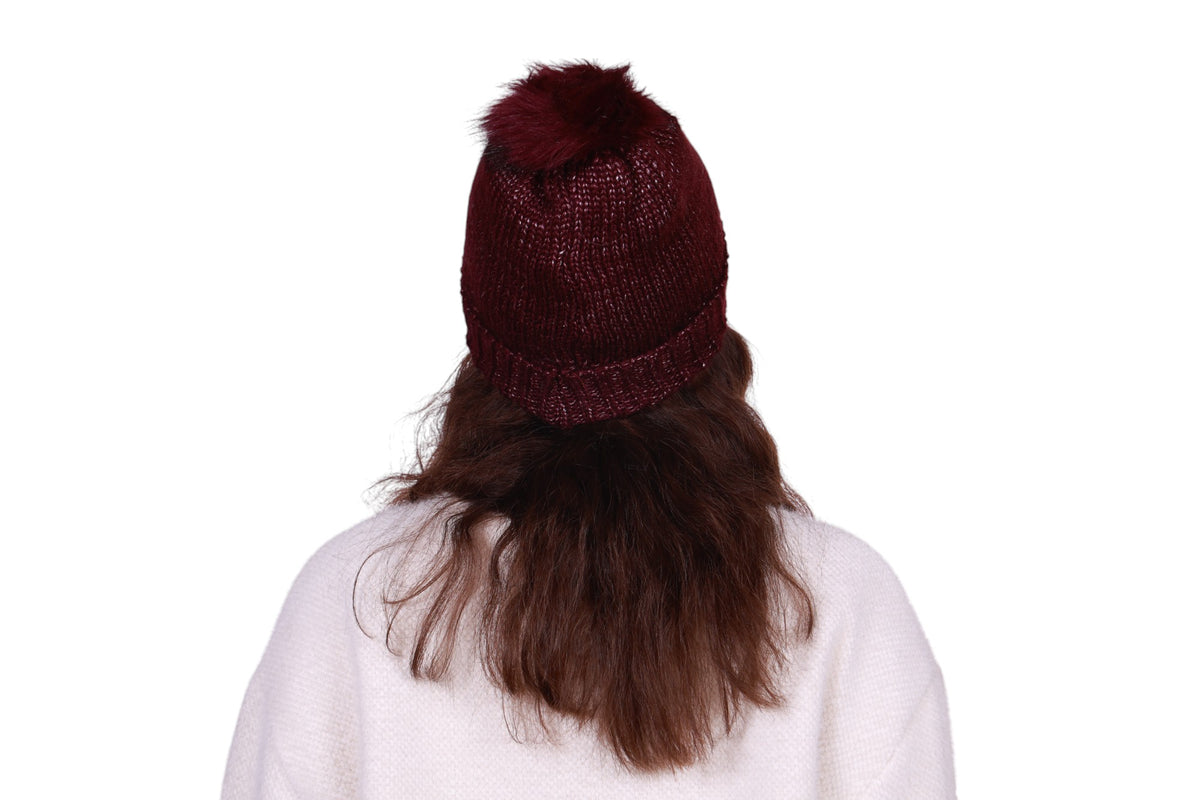 Cappello pon pon pelliccia