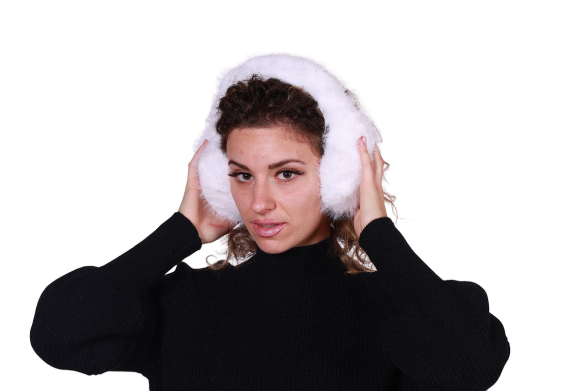 Cuffie paraorecchie in ecopelliccia Made in Italy