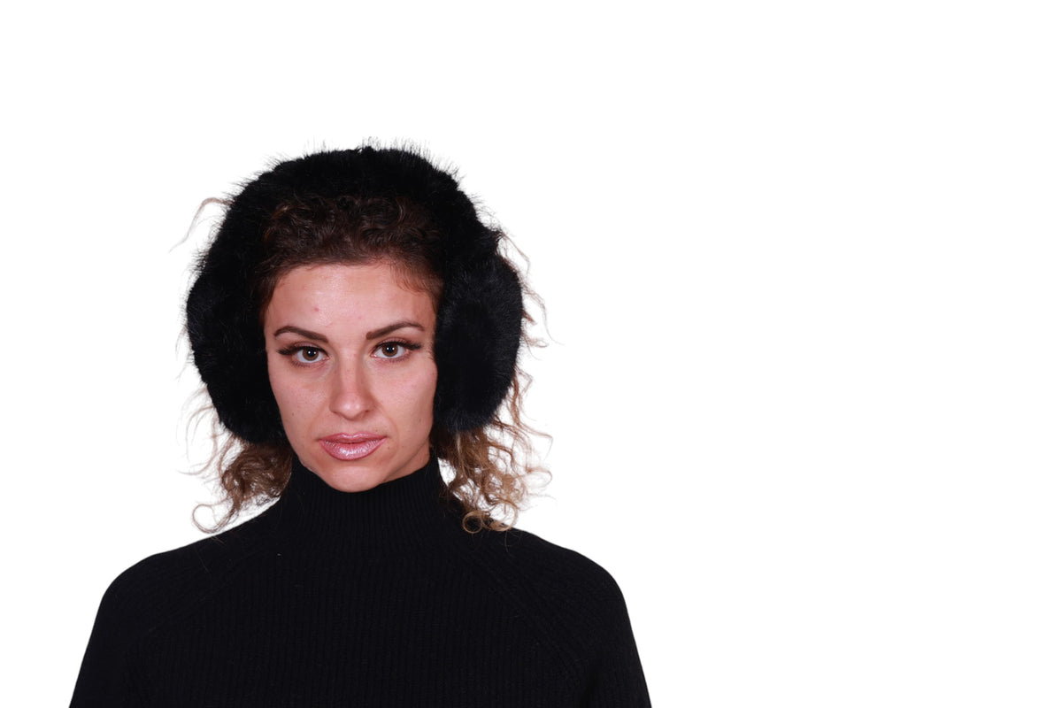 Cuffie paraorecchie in ecopelliccia Made in Italy